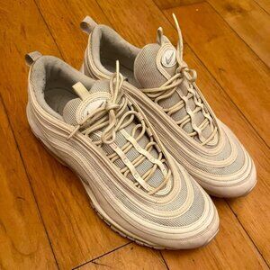 NIKE AIR MAX 97 white sneakers - size 12